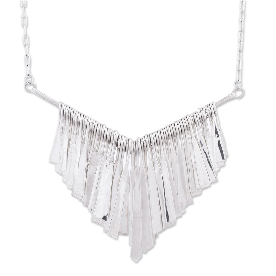 Taxco Sterling Silver Pendant Necklace - Tempting Trapeze