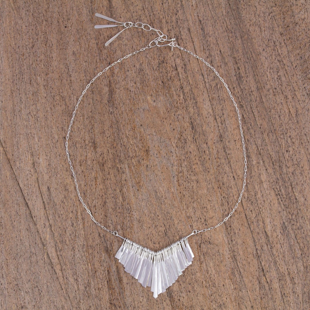Taxco Sterling Silver Pendant Necklace - Tempting Trapeze