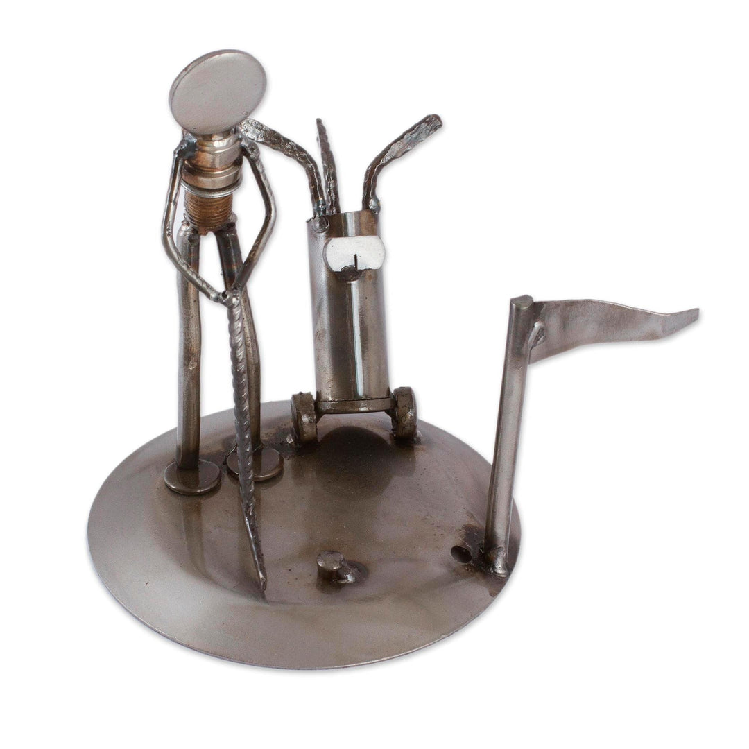 Recycled Metal Sculpture - Rustic Golf Tourney