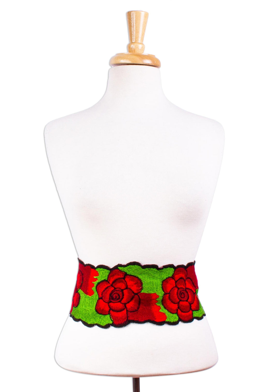 100% Cotton Tie Belt - Fiesta Roses