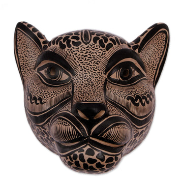Ceramic Jaguar Mask - Jaguar Beauty