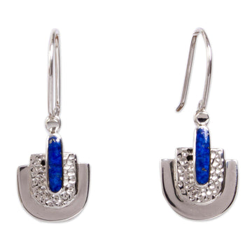 Lapis Lazuli Dangle Earrings - Huipil Style