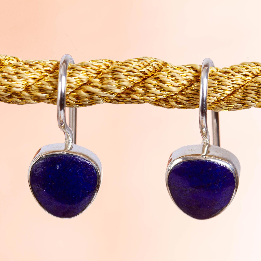 Lapis Lazuli Drop Earrings - Gleaming Gems