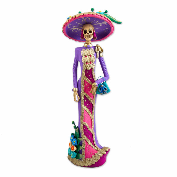 Figurine 3D print decorative La Catrina night of the dead main figure newest 3 x 9 inch