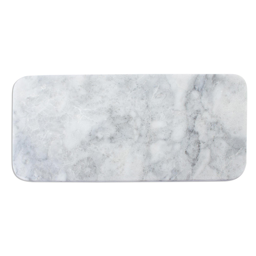 Small Marble Cheese Board - Elegant White