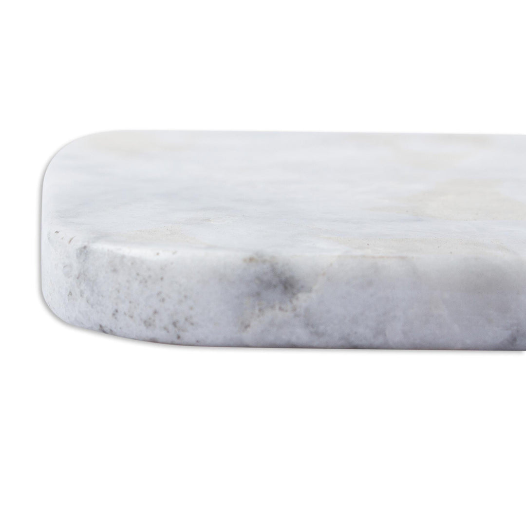 Small Marble Cheese Board - Elegant White