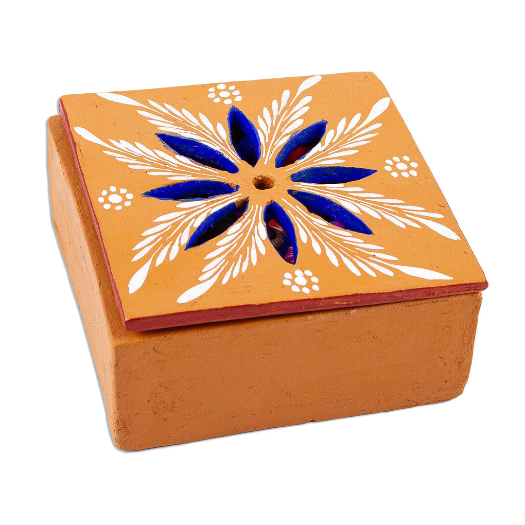 Decorative Floral Ceramic Rosary and Box - Rosary of Flowers