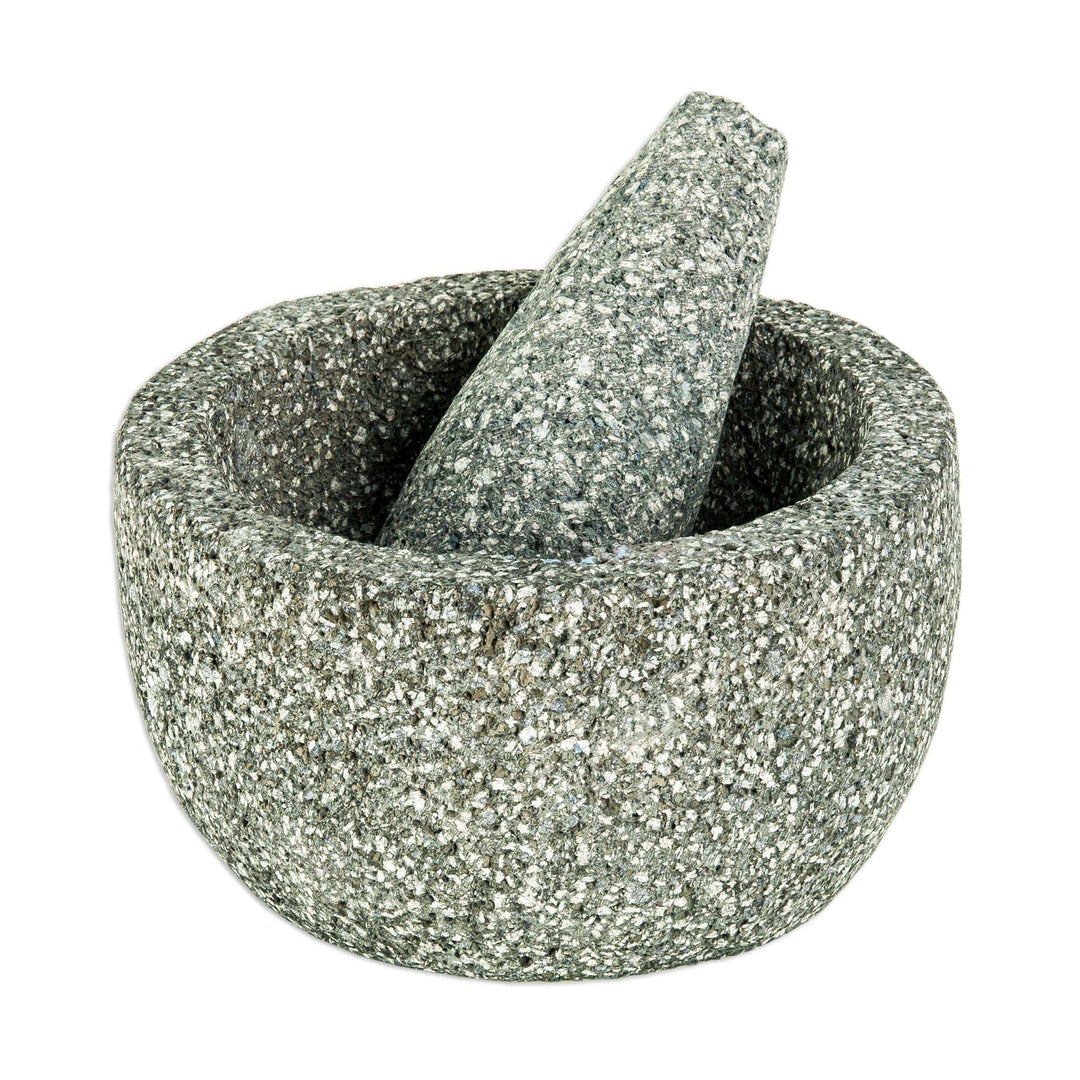 Molcajete | 9 in. Basalt Mortar & Pestle from Mexico | Masienda