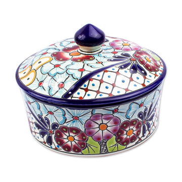 Food Safe Ceramic Tortilla Server - Colors of Mexico