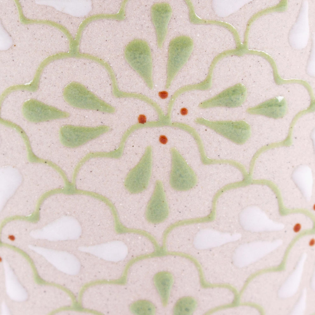 Fair Trade Ceramic Mugs (Pair) - Flourish in Green