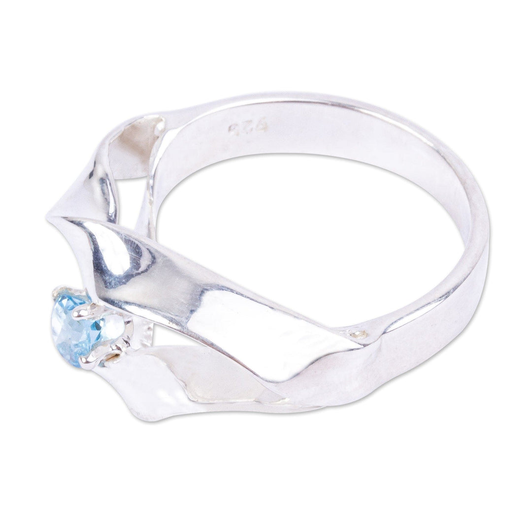 Sterling Silver and Blue Topaz Ring - Deepness