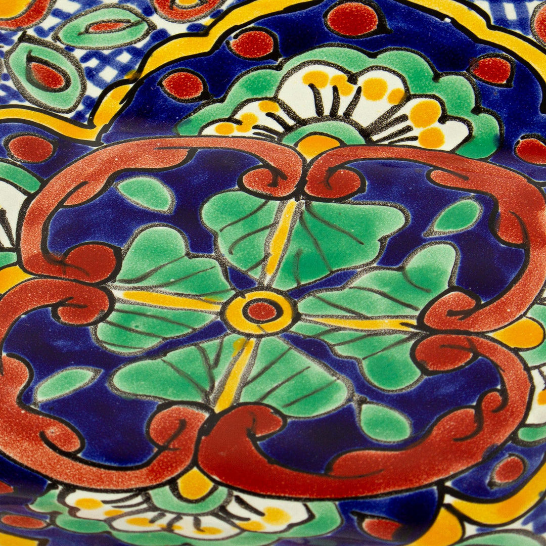 Talavera-Style Ceramic Salad Plates (Pair) - Hidalgo Square