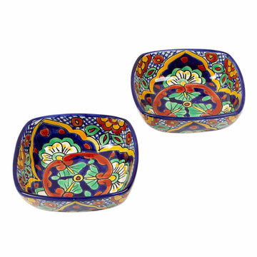 Artisan Crafted Ceramic Bowls (Pair) - Hidalgo Fiesta