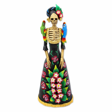 Ceramic Day of the Dead Statuette - La Catrina Regina