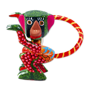 Handmade Animal Alebrije Figurine - Crazy Monkey