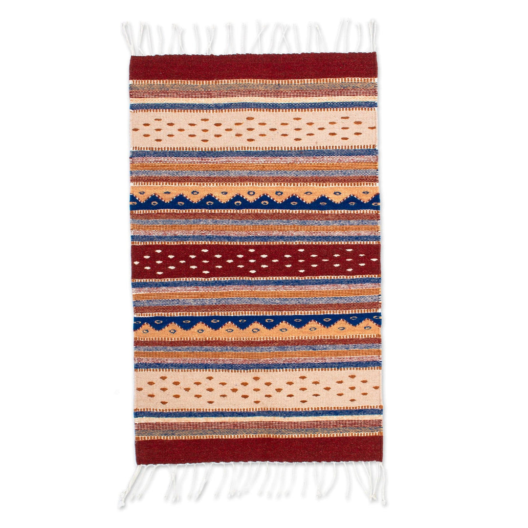 Zapotec Wool Accent Rug 2x3 - Desert Hills
