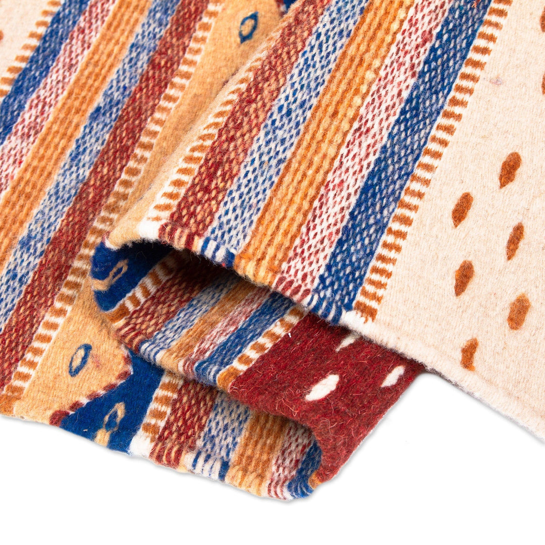 Zapotec Wool Accent Rug 2x3 - Desert Hills
