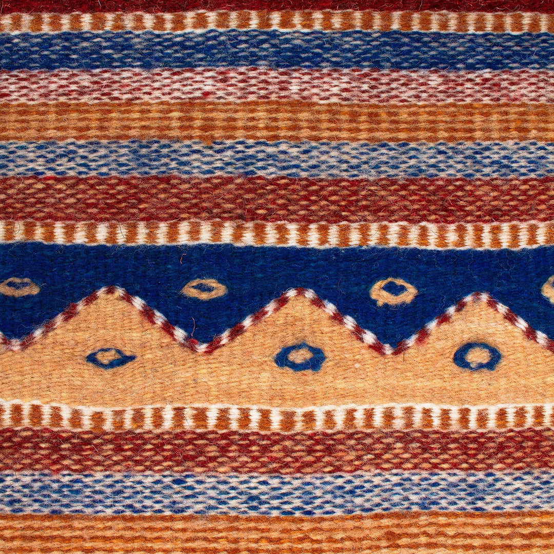 Zapotec Wool Accent Rug 2x3 - Desert Hills