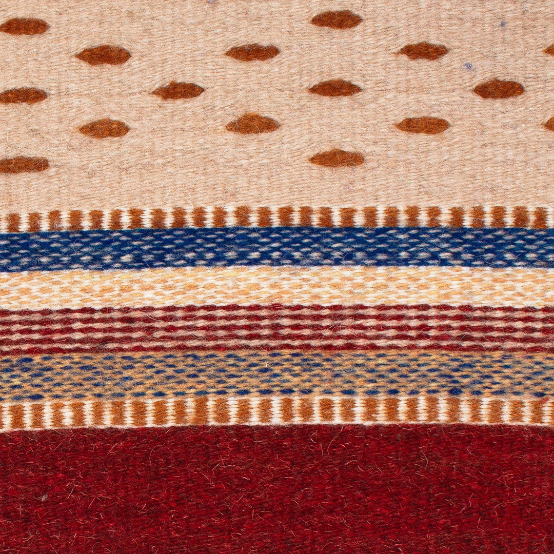 Zapotec Wool Accent Rug 2x3 - Desert Hills