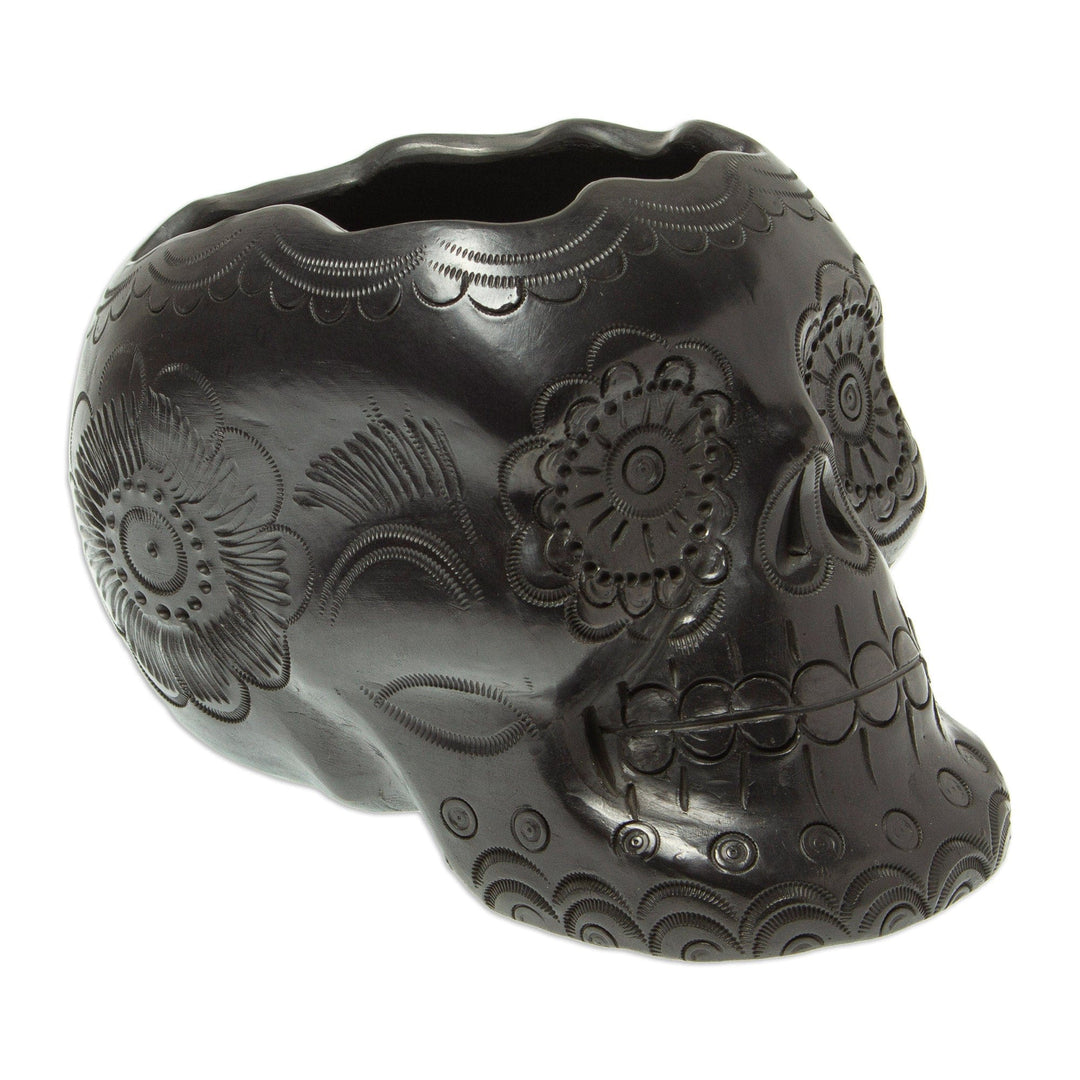 Barro Negro Skull Planter - Resurrection