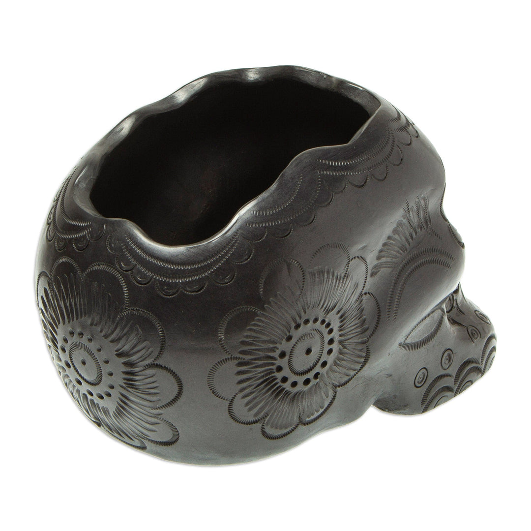 Barro Negro Skull Planter - Resurrection