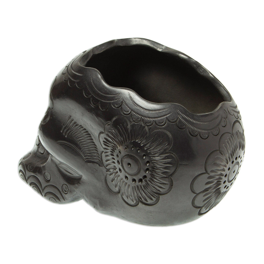 Barro Negro Skull Planter - Resurrection