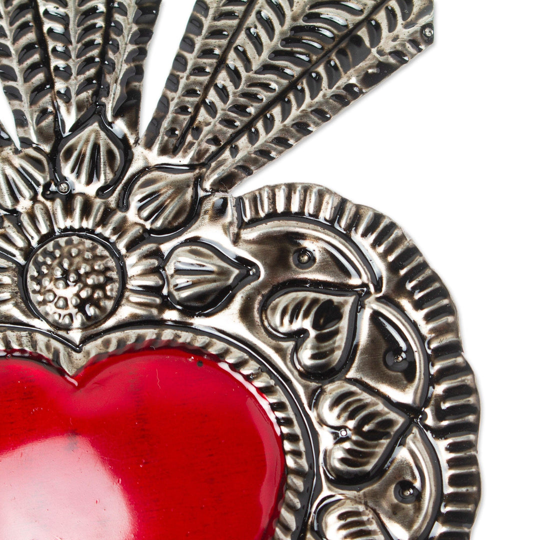 Handcrafted Folk Art Wall Accent - Heart of Oaxaca