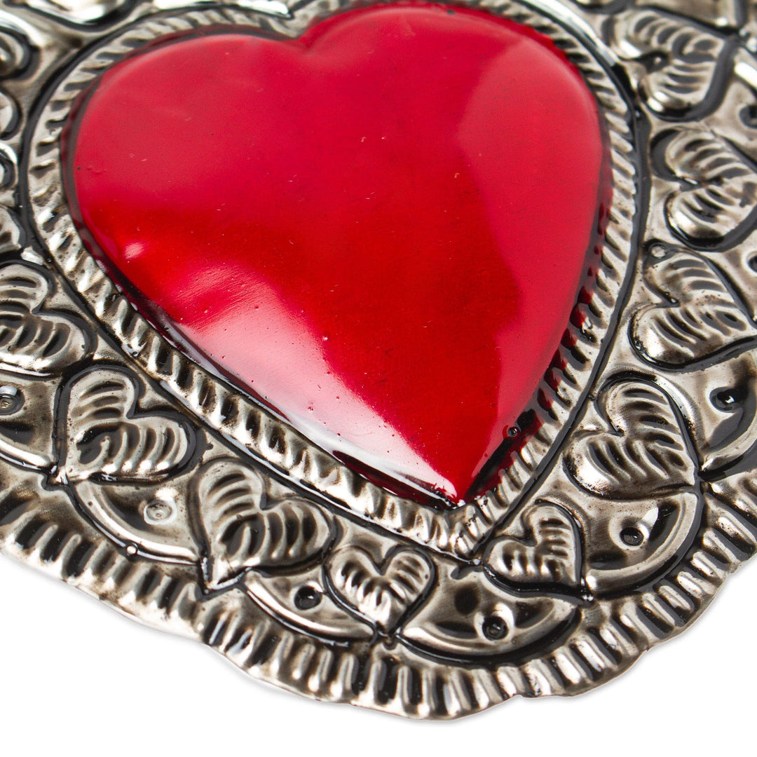 Handcrafted Folk Art Wall Accent - Heart of Oaxaca