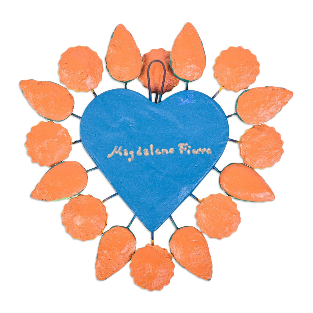 Floral Heart Wall Accent - Sunflower Love