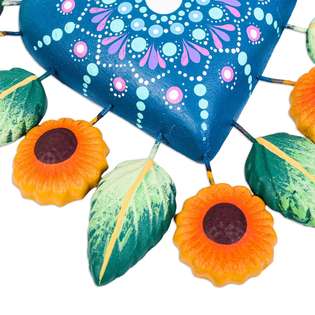 Floral Heart Wall Accent - Sunflower Love