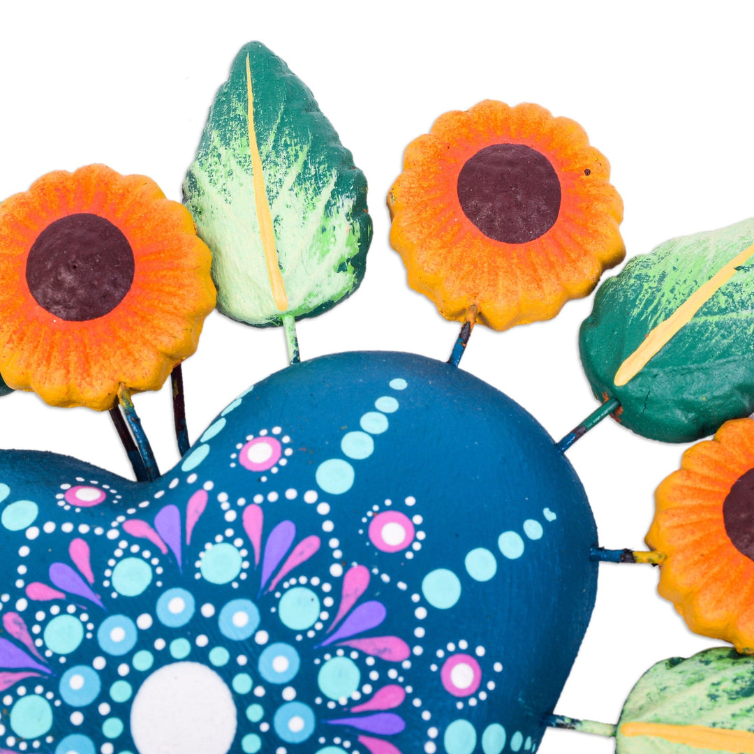 Floral Heart Wall Accent - Sunflower Love