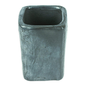 Handcrafted Barro Negro Shot Glass from Mexico - Festive Tradition