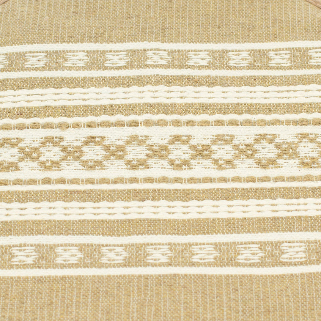 Artisan Crafted Cotton Fabric Tortilla Pouch from Mexico - Warmer in Sepia