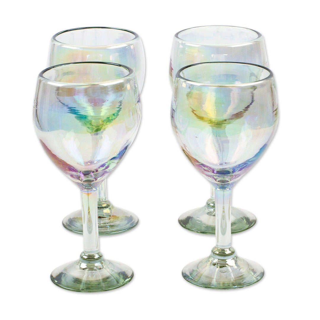 Iridescent Wine Glass – Freckled Hen