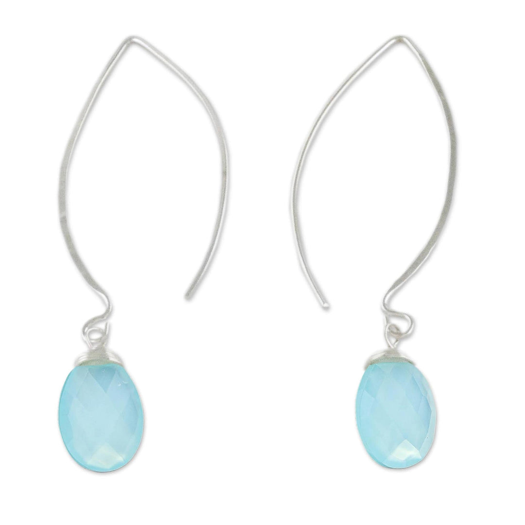 Sterling Silver and Chalcedony Earrings - Sublime