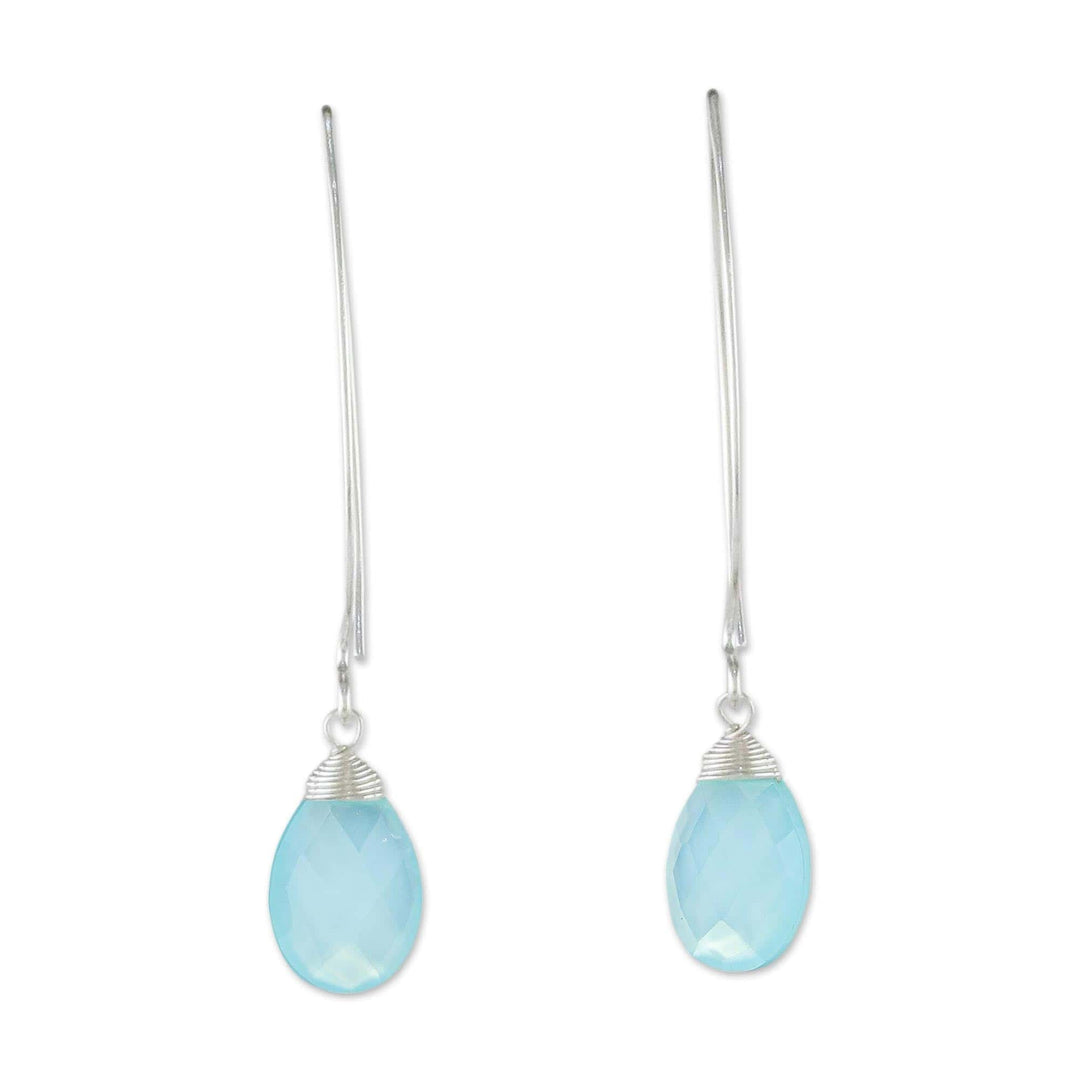 Sterling Silver and Chalcedony Earrings - Sublime