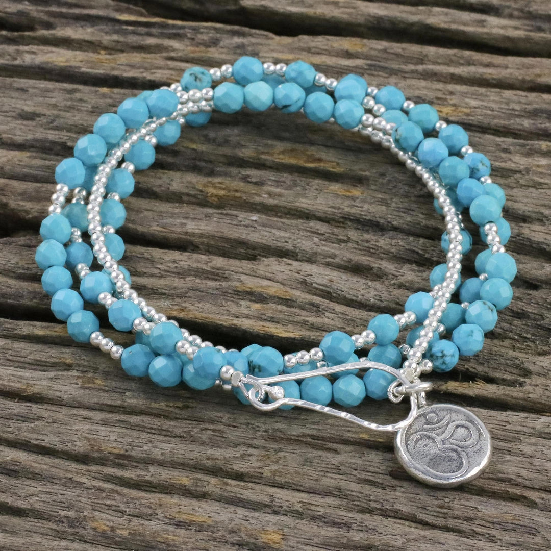 Beaded Wrap Bracelet - Turquoise Universal Harmony