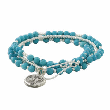 Beaded Wrap Bracelet - Turquoise Universal Harmony