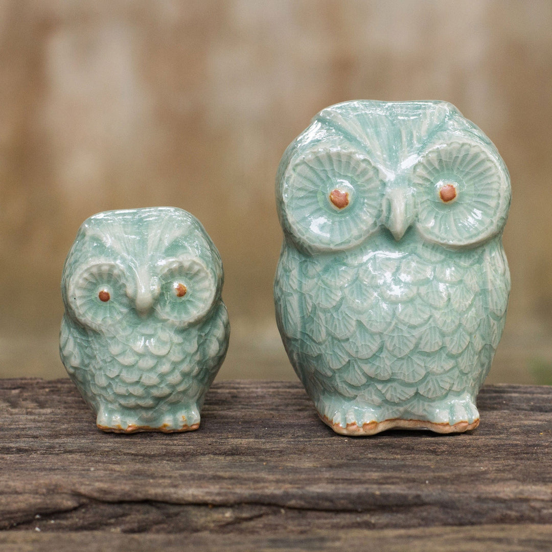 Little Light Blue Owls