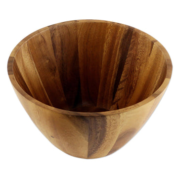 3 Quart Conical Wood Serving Bowl - Conical Nature