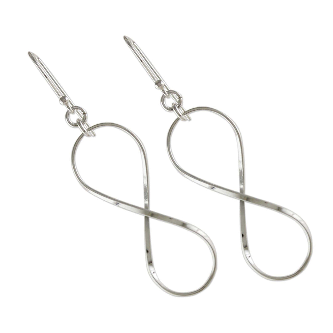 Sterling Silver Infinity Symbol Dangle Earrings - Infinite Charm
