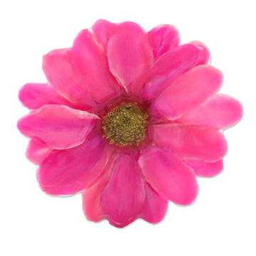 Natural Aster Flower Brooch in Fuchsia - Let It Bloom in Fuchsia