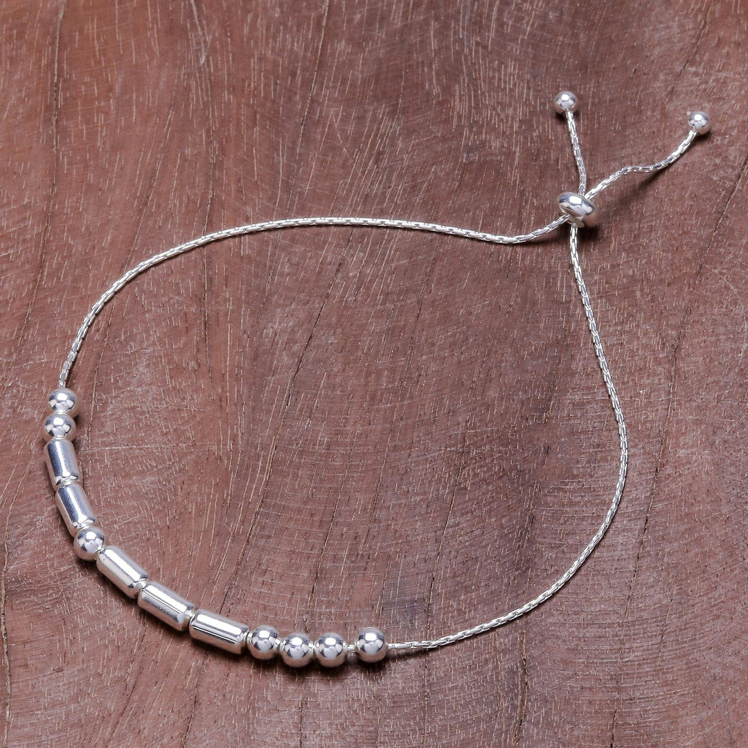 925 Sterling Silver Morse Code Hope Chain Bracelet - Morse Code Hope