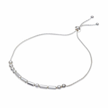 925 Sterling Silver Morse Code Hope Chain Bracelet - Morse Code Hope