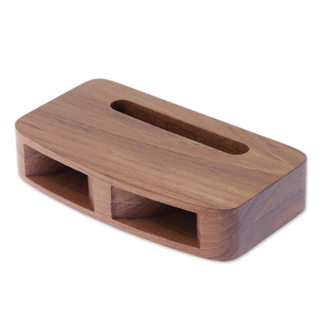Two-Horn Teak Wood Phone Speaker from Thailand - Teak Decibel