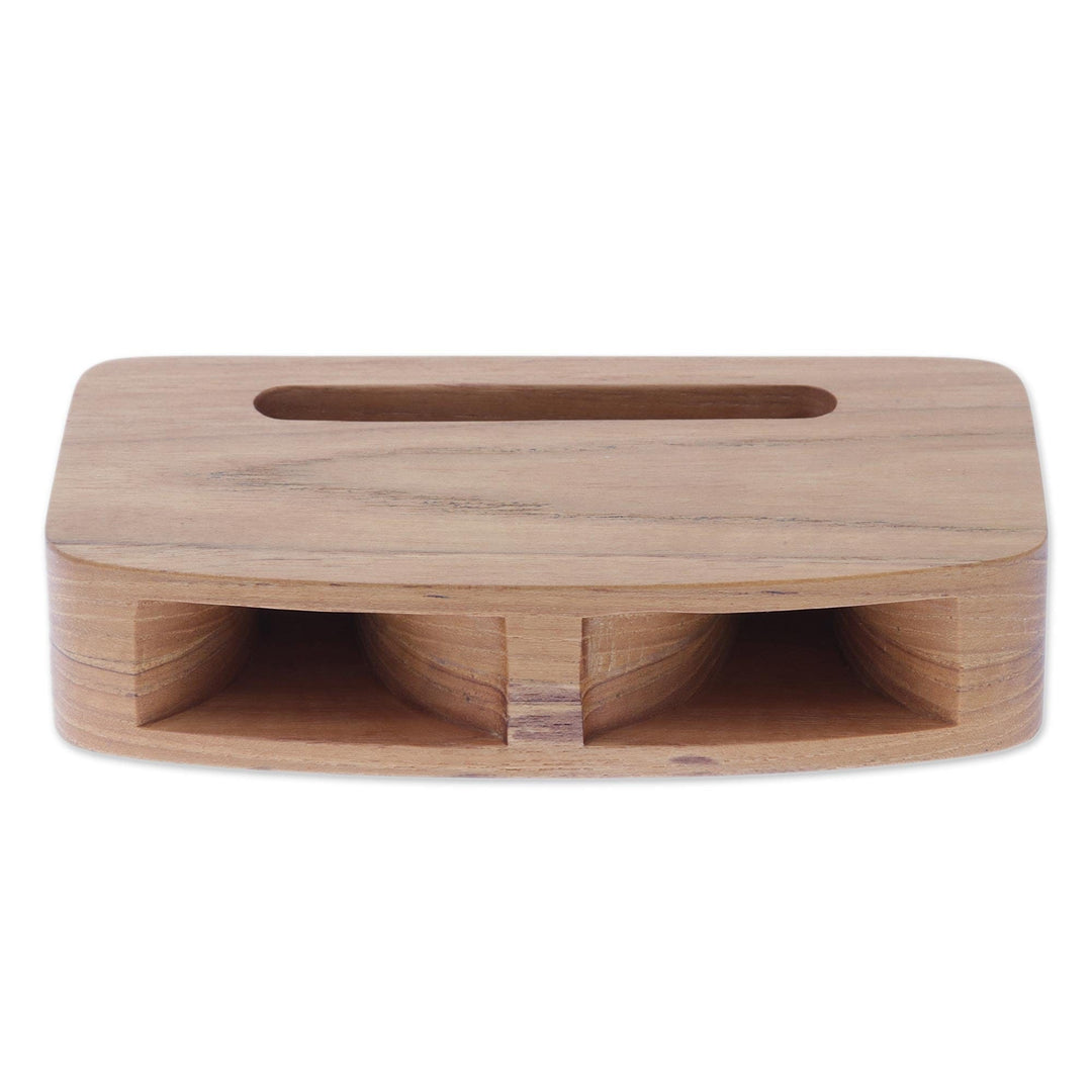 Two-Horn Teak Wood Phone Speaker from Thailand - Teak Decibel