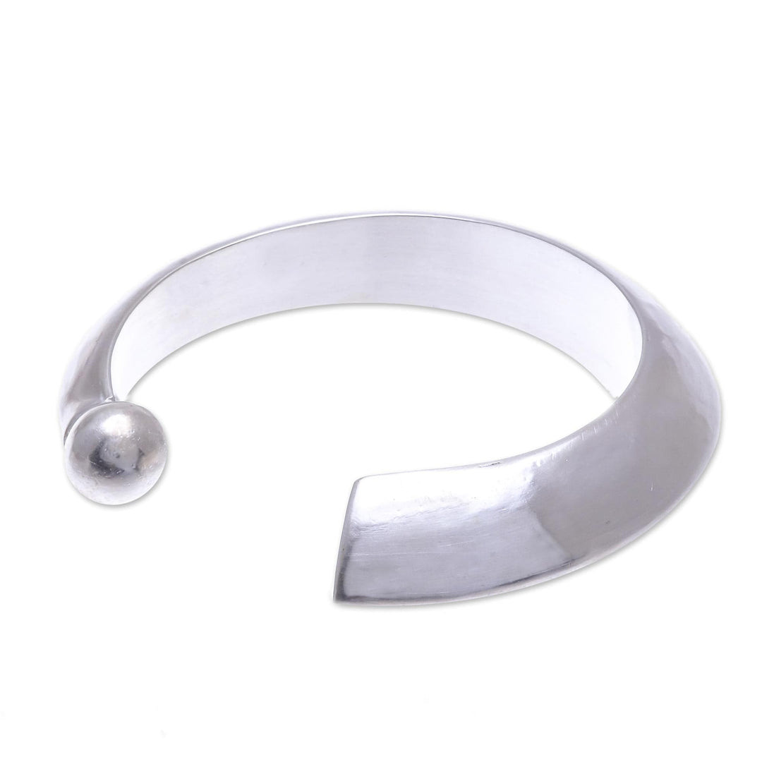 Hill Tribe Sterling SIlver Crescent Cuff Bracelet - Crescent Point