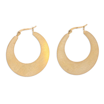 Gold-Plated Hoop Earrings - Catch the Sun