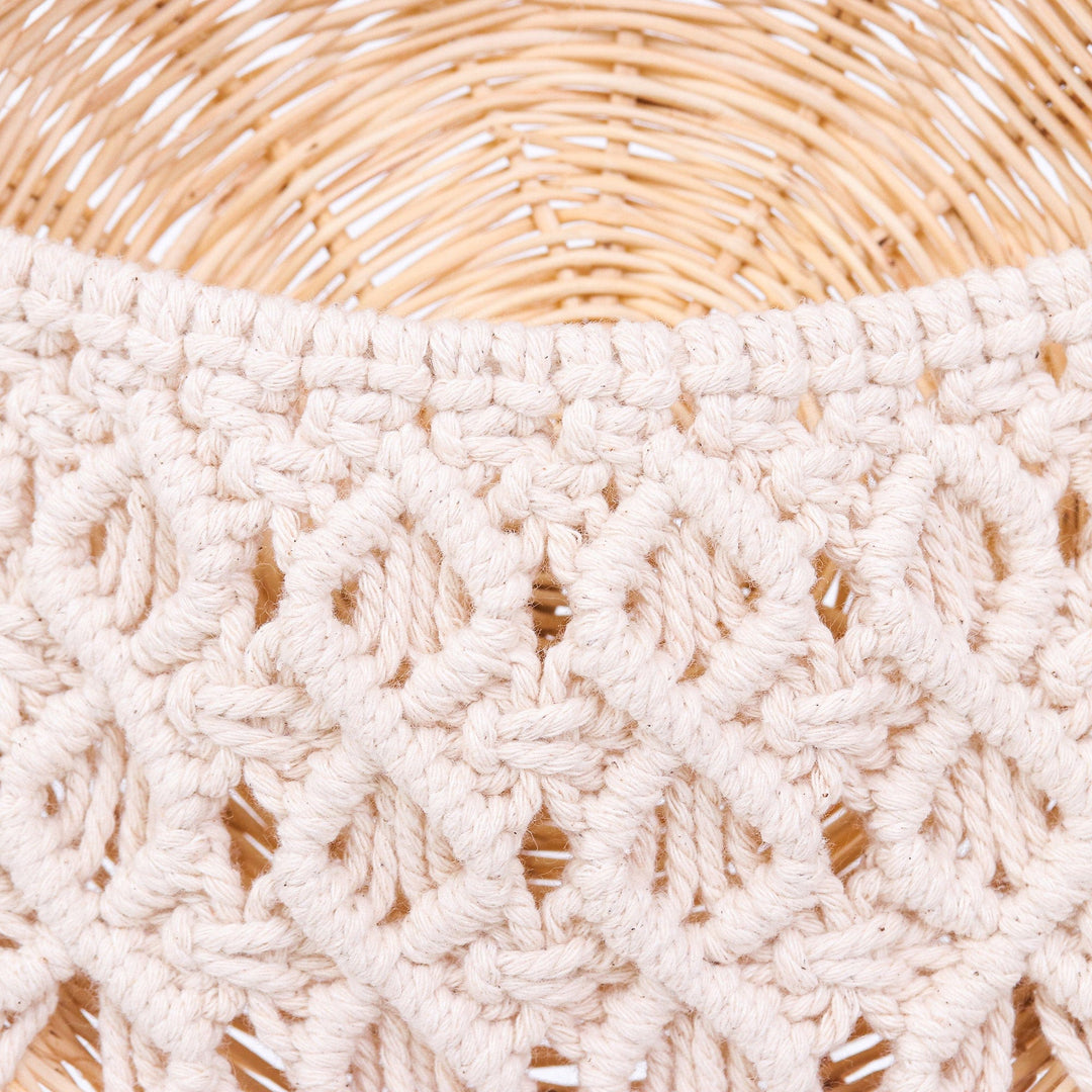 Thai Artisan Crafted Cotton Macrame Decorative Wall Hanging - Bountiful Dreams